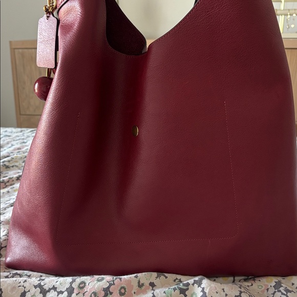 Coach Brooklyn Shoulder Bag 39 in Red / Burgundy - Picture 7 of 17